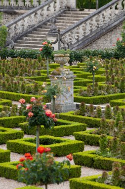 сади і chateau de Вілландрі в Долина Луари у Франції