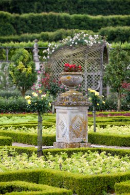 сади і chateau de Вілландрі в Долина Луари у Франції