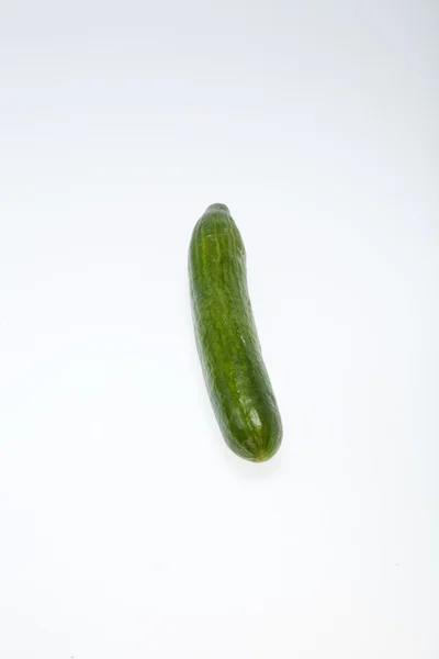 The green cucumber isolated on white background — Stock Photo, Image