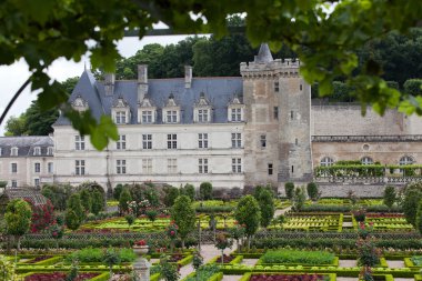сади і chateau de Вілландрі в Долина Луари у Франції