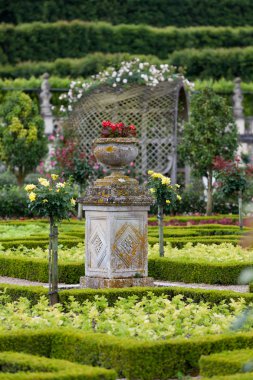 сади і chateau de Вілландрі в Долина Луари у Франції