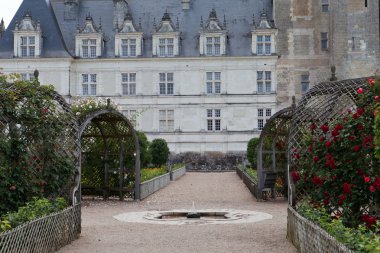сади і chateau de Вілландрі в Долина Луари у Франції