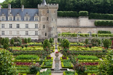 сади і chateau de Вілландрі в Долина Луари у Франції