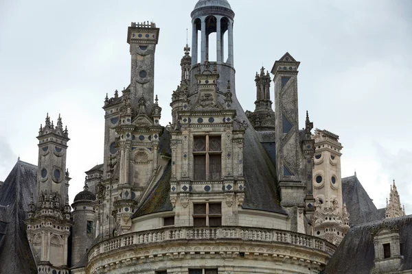 Il castello reale di Chambord nella valle di Cher, Francia — Foto Stock