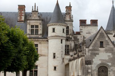 nehir loire, Amboise Kalesi .valley. Fransa