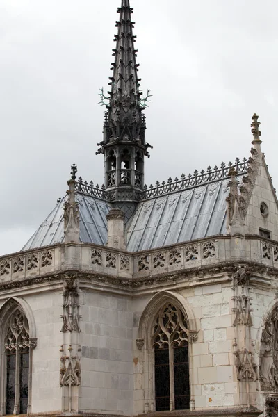 Каплиця Санкт-Юбер, де похований Леонардо да Вінчі в Амбуаз, Франції. — стокове фото