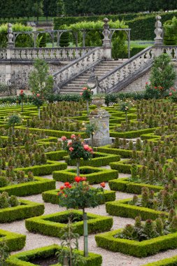 сади і chateau de Вілландрі в Долина Луари у Франції