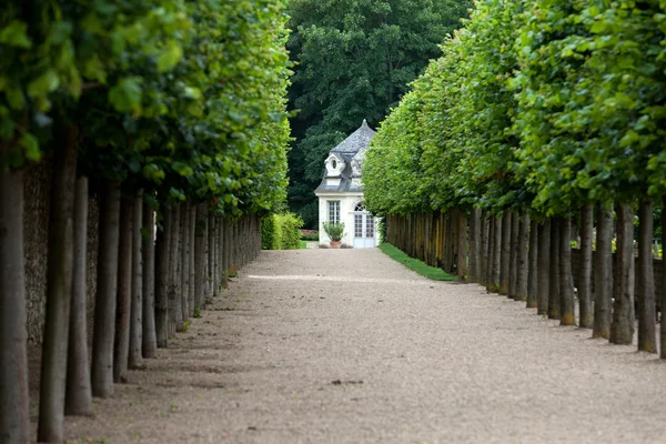 Jardins e Chateau de Villandry em Loire Valley, na França — Fotografia de Stock