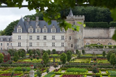 сади і chateau de Вілландрі в Долина Луари у Франції