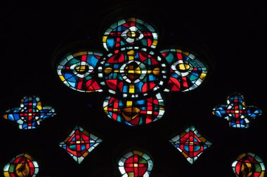vitray pencereler saint gatien Katedrali Tours, Fransa.