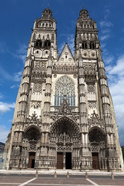 Gotická katedrála svatého gatien v tours, údolí Loiry, Francie — Stock fotografie