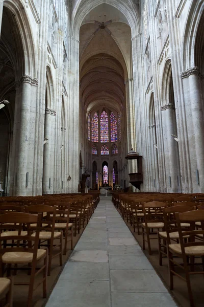 Gotycka katedra saint-gatien w wycieczki, Dolina Loary, Francja — Zdjęcie stockowe