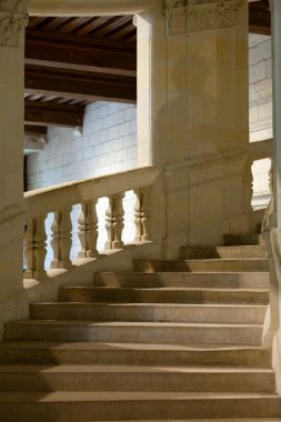 Chambord kale, leonardo da vinci tarafından Fransa çift sarmal merdiven