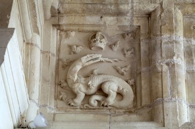Hanedan motifleri kale chambord içinde. cher Nehri .valley. Fransa