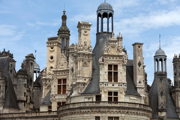 Il castello reale di Chambord nella valle di Cher, Francia — Foto Stock