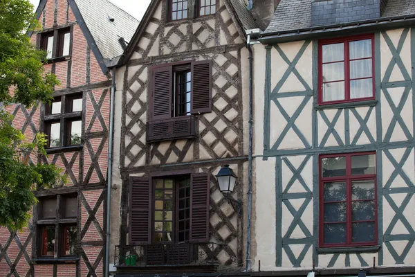 Hrázděný dům v tours, údolí Loiry, Francie — Stock fotografie