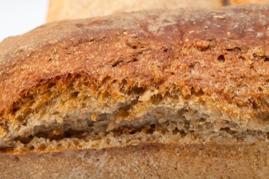 bir tane geleneksel kavrulmuş ekmek. arka plan. yakın çekim.