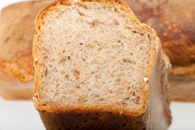 bir tane geleneksel kavrulmuş ekmek. arka plan. yakın çekim.