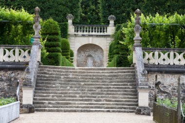 сади і chateau de Вілландрі в Долина Луари у Франції