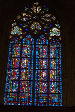 vitray pencereler saint gatien Katedrali Tours, Fransa.