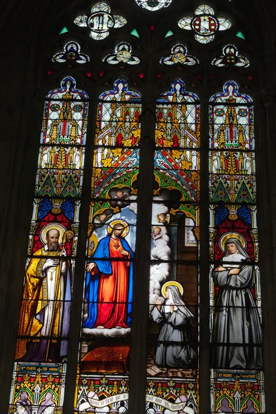 Vidrieras de la catedral de Saint Gatien en Tours, Francia . —  Fotos de Stock