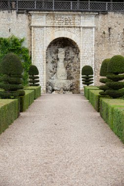 сади і chateau de Вілландрі в Долина Луари у Франції