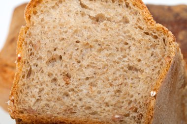 bir tane geleneksel kavrulmuş ekmek. arka plan. yakın çekim.