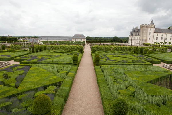 Kuchyňská zahrada v Chateau de Villandry. Loire Valley, Francie — Stock fotografie