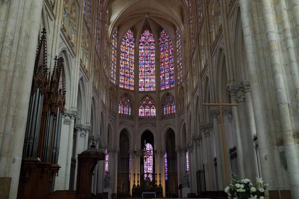 Gotiska katedralen saint gatien i tours, Loiredalen, Frankrike — Stockfoto