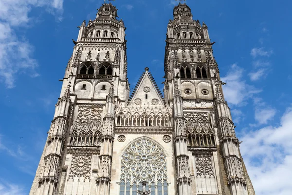 Gothic cathedral of Saint Gatien in Tours, Loire Valley France — Stock Photo, Image