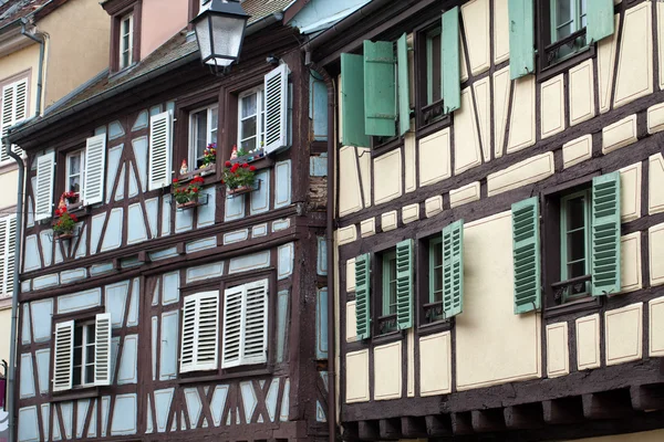 Половина timbered будинків Кольмар, Ельзас, Франція — стокове фото