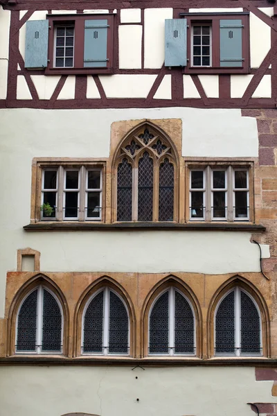 Fachwerkhäuser von Colmar, Elsass, Frankreich — Stockfoto