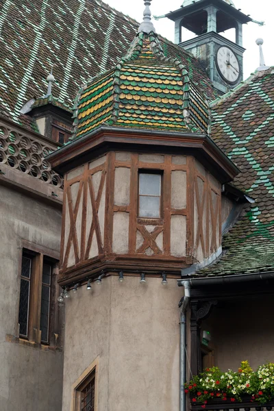 Половина деревянных домов Кольмара, Эльзас, Франция — стоковое фото