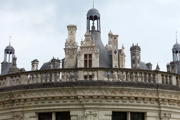 Zamek chambord, w dolinie rzeki cher, Francja — Zdjęcie stockowe