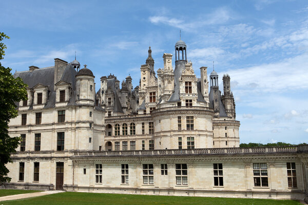 The Castle of Chambord in Cher Valley, France