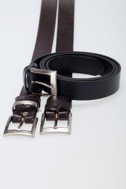 erkek siyah üzerine beyaz izole kemeri.