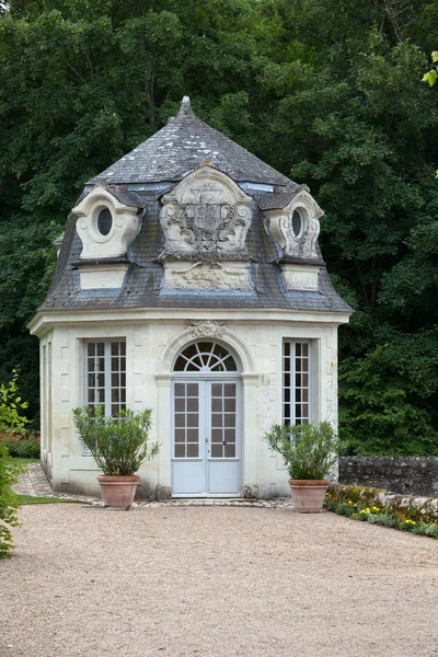 花园和在法国卢瓦尔河谷城堡 de villandry — 图库照片