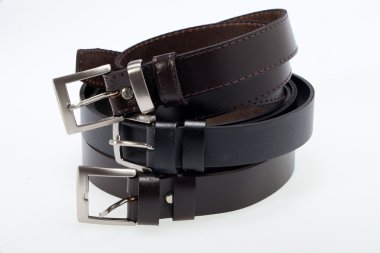 erkek siyah üzerine beyaz izole kemeri.