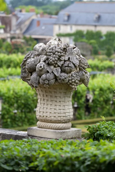 Jardins et Château de Villandry dans la vallée de la Loire en France — Photo