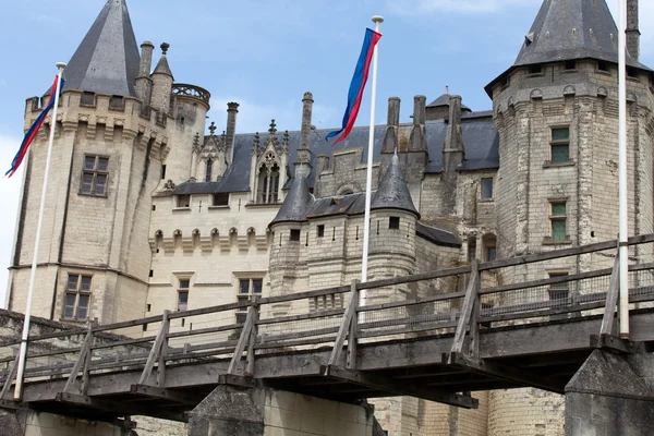 Kasteel van saumur in Loirevallei, Frankrijk — Stockfoto