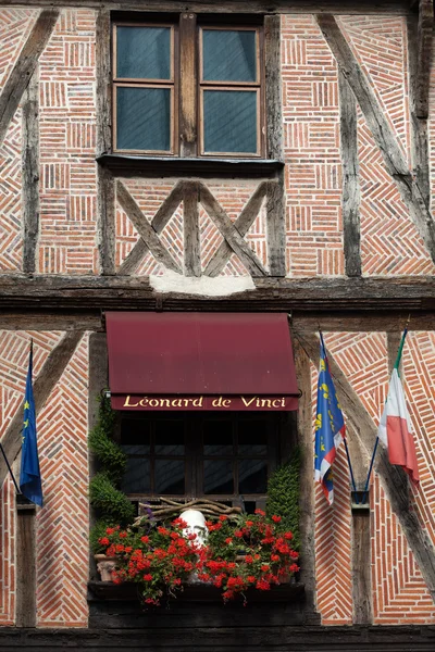 Vakwerkhuis in tours, Pays de la Loire, Frankrijk — Stockfoto