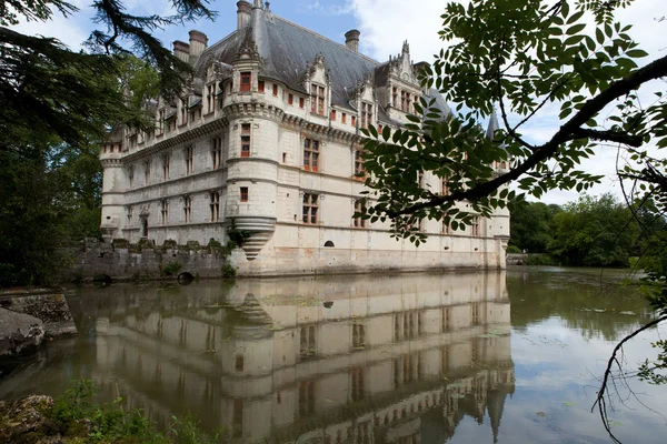 Αζέ-λε Ριντώ κάστρο στην κοιλάδα του Λίγηρα, Γαλλία — Φωτογραφία Αρχείου