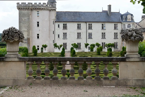 Κήπους και chateau de villandry, στην κοιλάδα loire στη Γαλλία — Φωτογραφία Αρχείου