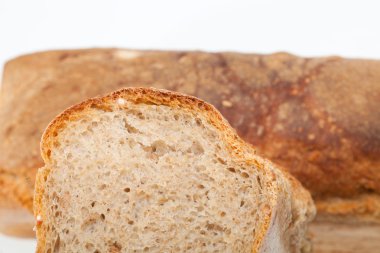 bir tane geleneksel kavrulmuş ekmek. arka plan. yakın çekim.