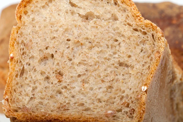 Hagyományosan pirított kenyeret. háttér. közelről. — Stock Fotó