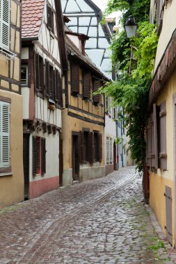 yarı ahşap evleri, colmar, alsace, Fransa