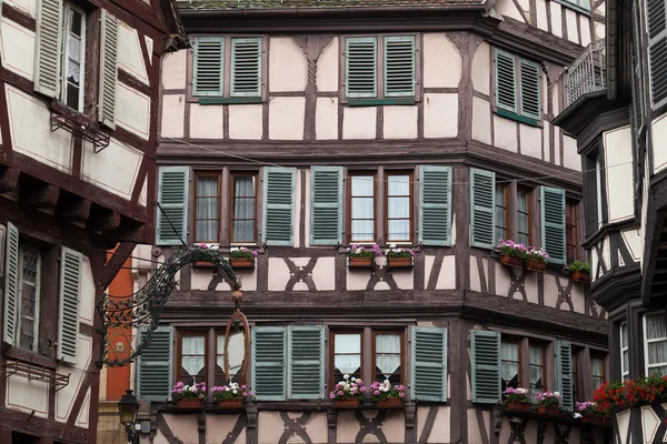 Fachwerkhäuser von Colmar, Elsass, Frankreich — Stockfoto