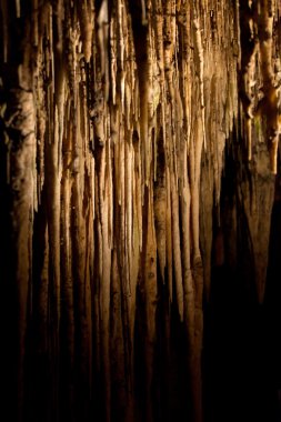 Caves of Drach with many stalagmites and stalactites. Majorca, Spain clipart