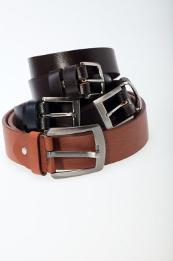 erkek siyah üzerine beyaz izole kemeri.