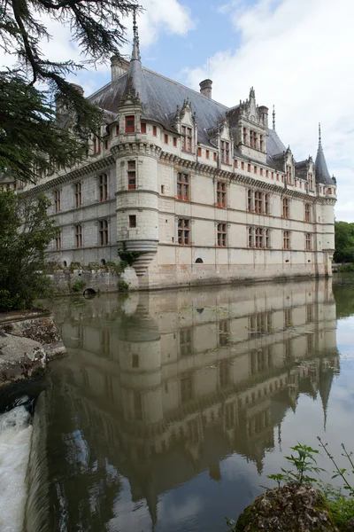 Αζέ-λε Ριντώ κάστρο στην κοιλάδα του Λίγηρα, Γαλλία — Φωτογραφία Αρχείου